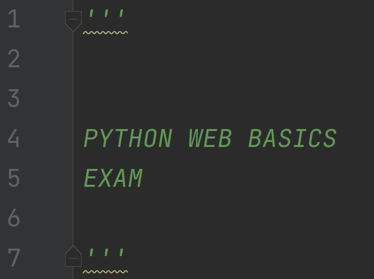 PY WEB EXAM